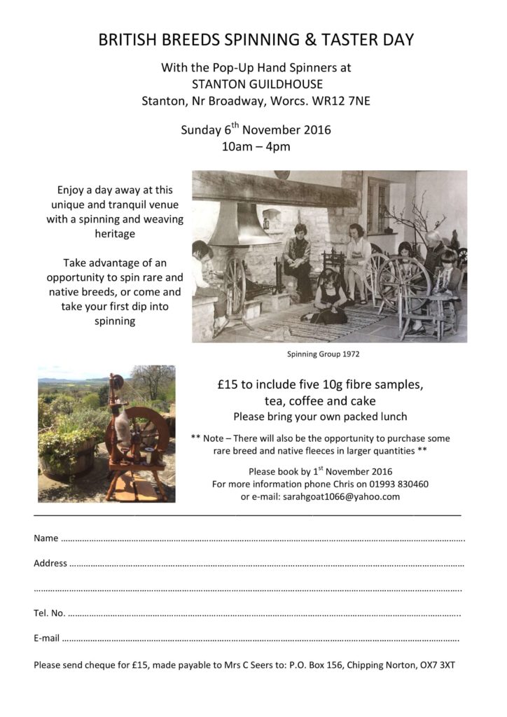 British Breeds Spinning & Taster Day