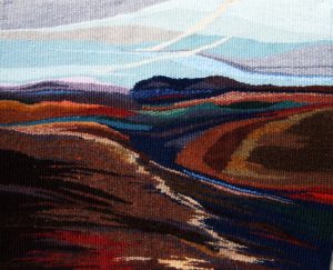 Tapestry Weaving entitled Red Hill