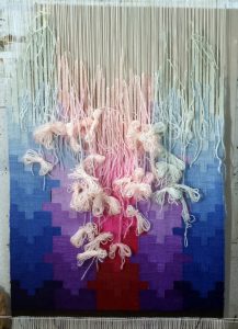 Tapestry Weaving in progress